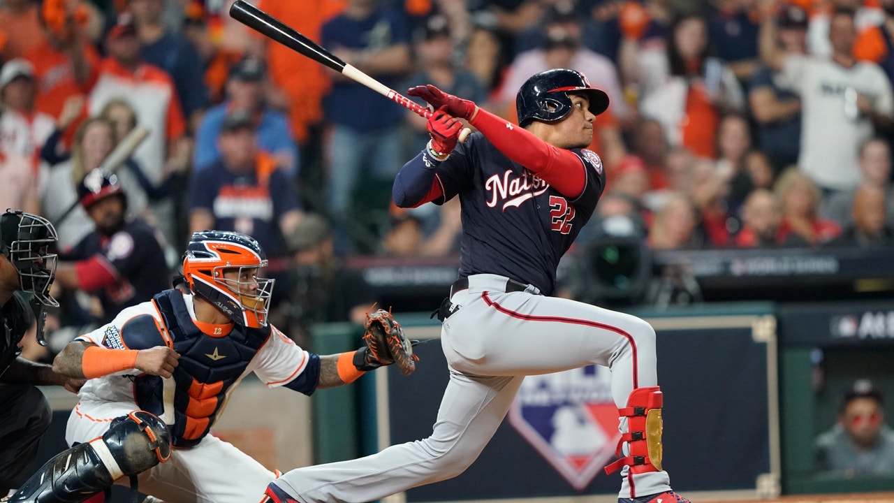 Soto, Nationals top Cole, Astros 5-4 in World Series opener